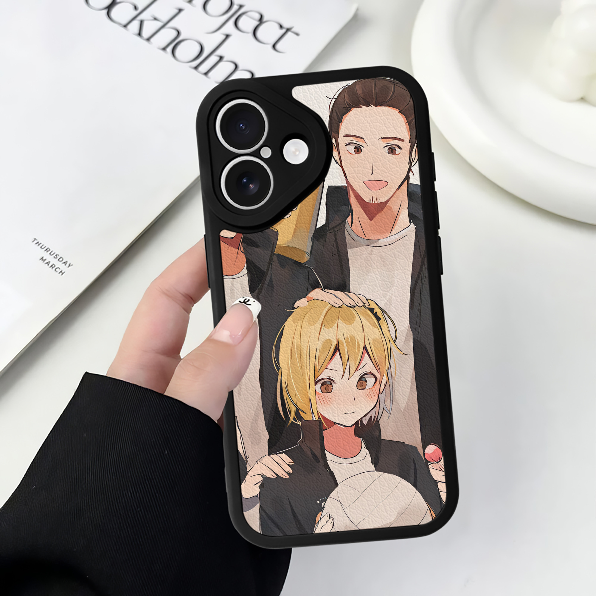 （画像用） ハイキュー!! Haikyu!! 【iPhone 16シリーズ対応】シリコンスマホケース（レザー調） 材質：シリコン
